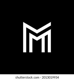 concepto de diseño del logotipo de letra M