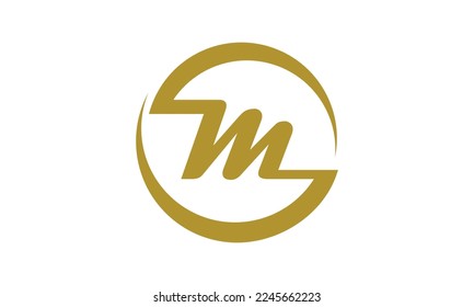 Logo de la letra M. Diseño de la línea de iconos del logotipo para el concepto de negocio de la tecnología o más marca.	