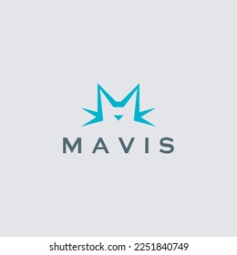 Letter M logo design concept. Elegant vector logo template