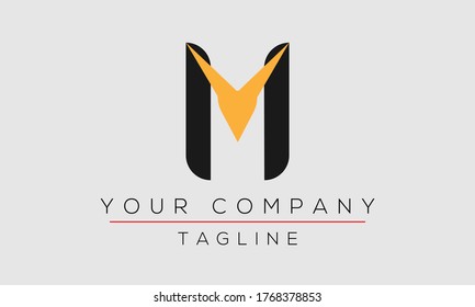 Letter M Logo Design, Kreatives, Modernes Symbol M