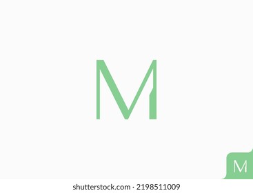 Letter M Logo Design, Creative Minimal Modern icon