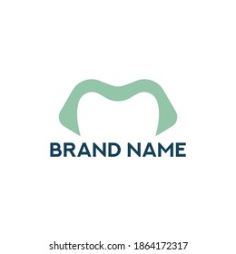 letter m logo design, dental logo design, eps 10