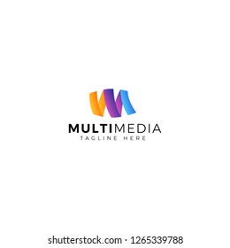 Letter M - Logo Design Element with Business Card - illustration - Vector