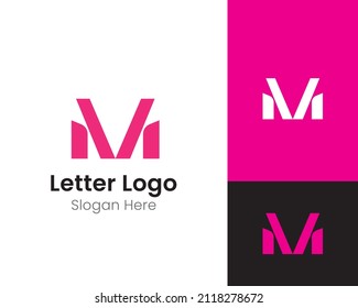 Diseño del logotipo de la letra M, aislado de eps10