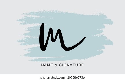 Letter m logo design icon template 