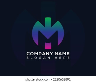 icono de diseño del logotipo de letra M.