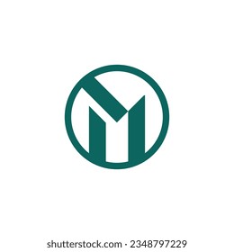 Letter M logo design icon element vector with creative modern style