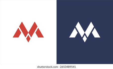 Letter M Logo Design icon template, Creative Minimal M Logo Design illustration vector