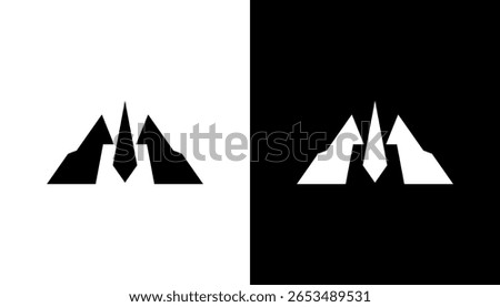 Letter M Logo Design icon template, Creative Minimal M Logo Design illustration vector