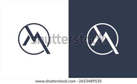 Letter M Logo Design icon template, Creative Minimal M Logo Design illustration vector