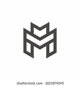 Letter M logo design identity, modern, clean and professional look for your brand