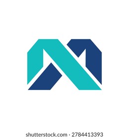 Letter M логотип дизайн иллюстрация векторное искусство 