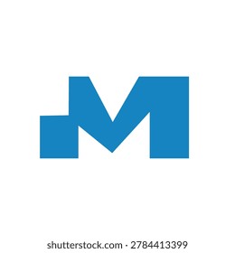 Letter M логотип дизайн иллюстрация векторное искусство 