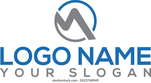 Buchstabe M Logo Design Illustrator Vektoren