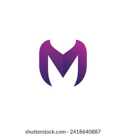 Letter M Logo Design. M Initial Vector