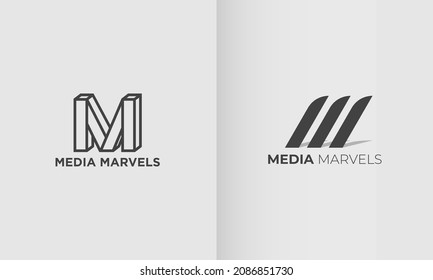 letter m logo design, m initials