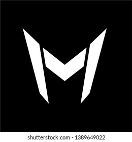 letter M logo design inspiration . letter M logo template . superhero style