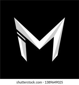 letter M logo design inspiration . letter M logo template . superhero style
