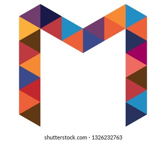 Letter m - Logo Design, Multicolored m Icon design