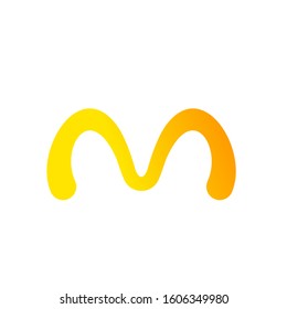 letter M logo design simple modern template