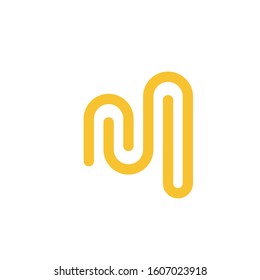 Letter M logo design simple modern template