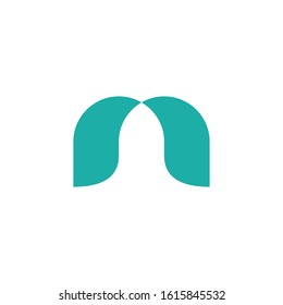 Letter M logo design simple vector