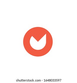 diseño del logotipo M simple