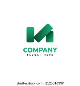 Letter M logo design. Simple and creative logo