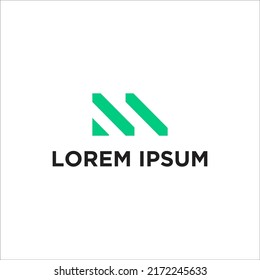 letter m logo design simple