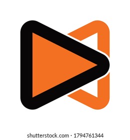 Letter M logo design for a technology company