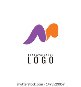 letter m logo design template