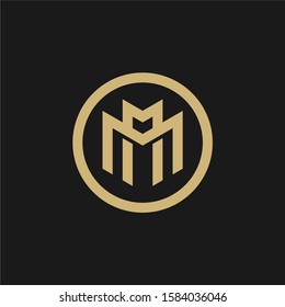 Letter M logo design template