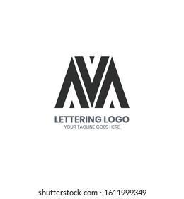 Letter A M Logo Design Template