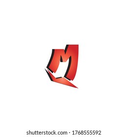 Letter M logo design template