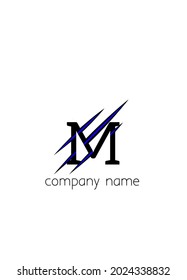 Letter M logo design template. Vector logo