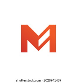Letter M logo design template
