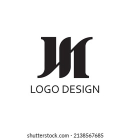 letter m logo design template