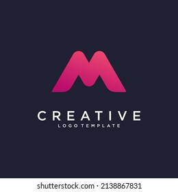Letter M Logo Design Template Vector Element