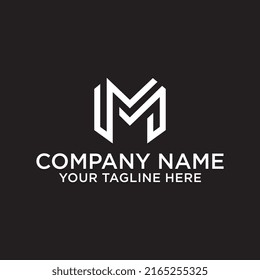 Letter M logo design template in modern style. Vector illustration monogram suitable for business, corporate branding, professional identity, technology, finance, and company logo icon.