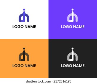 letter I and m logo design template