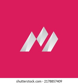 Plantilla de diseño de logotipo de letra M