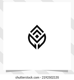 letter m logo design template