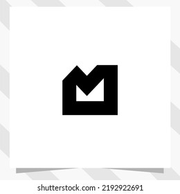 letter m logo design template