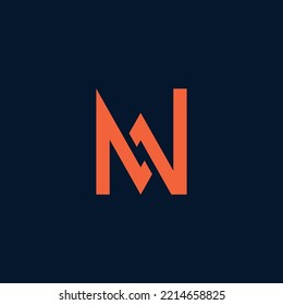 Letter M logo design template elements