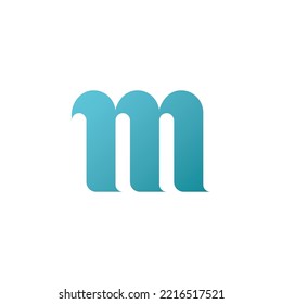 Letter M logo design template elements