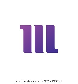 Elementos de plantilla de diseño de logotipo M de letra