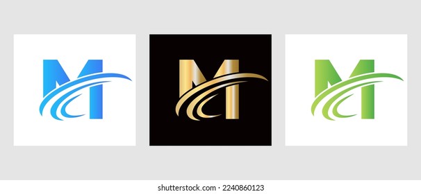 Letter M Logo Design Template. Monogram M Letter Logotype Symbol