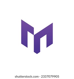 Letter M logo design template elements