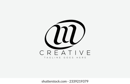 Letter M logo design template vector illustration.