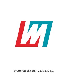 Letter M logo design template elements